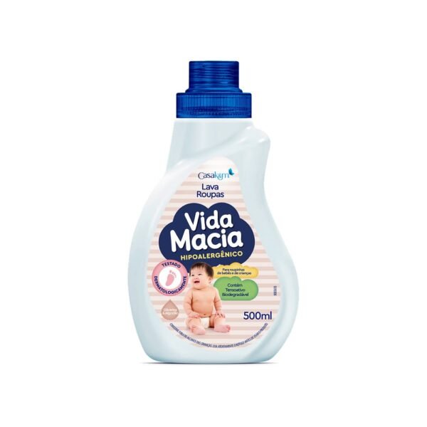 Casa Km Lava Roupas Vida Macia Glicerina & Algodão 500ml 